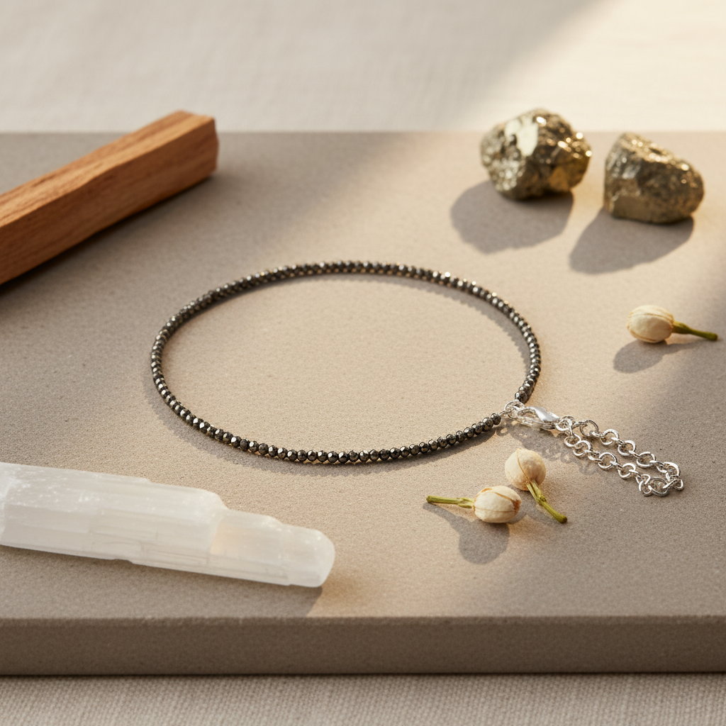 Pyrite Anklet