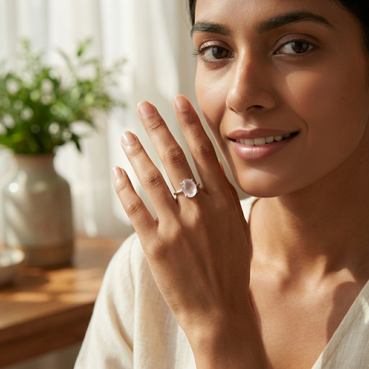 Rose Quartz Ring